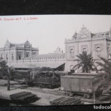 Postales: HUELVA-ESTACION DEL FERROCARRIL A SEVILLA-THOMAS-POSTAL ANTIGUA-(93.421). Lote 340190163