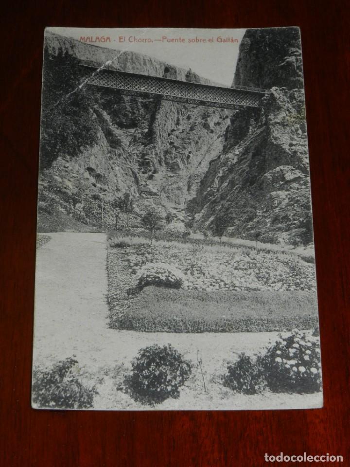 Postales: POSTAL DE MALAGA, EL CHORRO, PUENTE SOBRE EL GAITAN, NO CIRCULADA.
