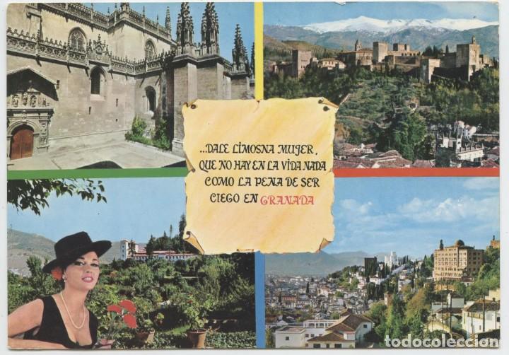 Postales: N&ordm; 1.032-RECUERDO DE GRANADA. Diversos aspectos. Sin circular. ED. F. GALLEGOS