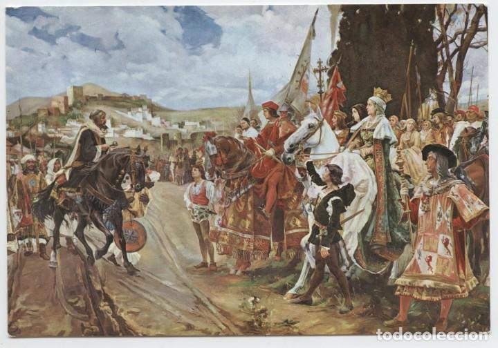 Postales: N&ordm; 84-GRANADA. Capilla Real. Rendici&oacute;n de Granada. Sin circular. ED. F. GALLEGOS