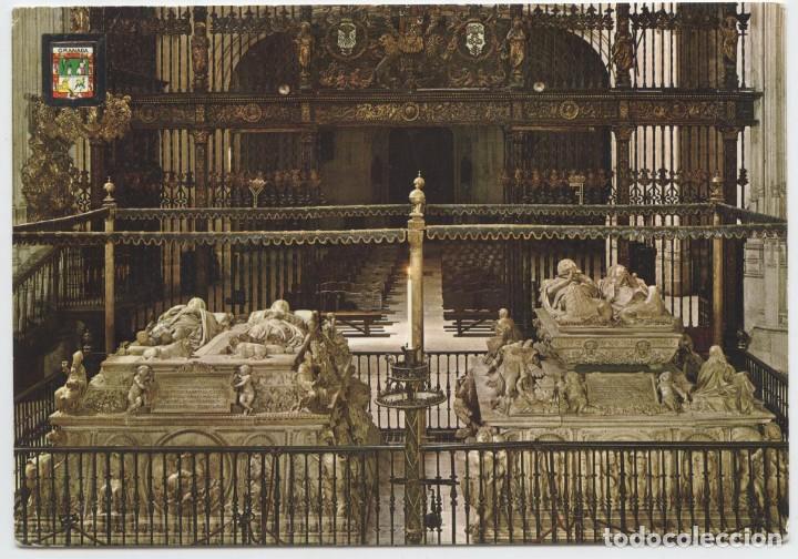 Postales: N&ordm; 66-GRANADA. Capilla Real. Sepulcros Reales. Sin circular. ED. DOM&Iacute;NGUEZ
