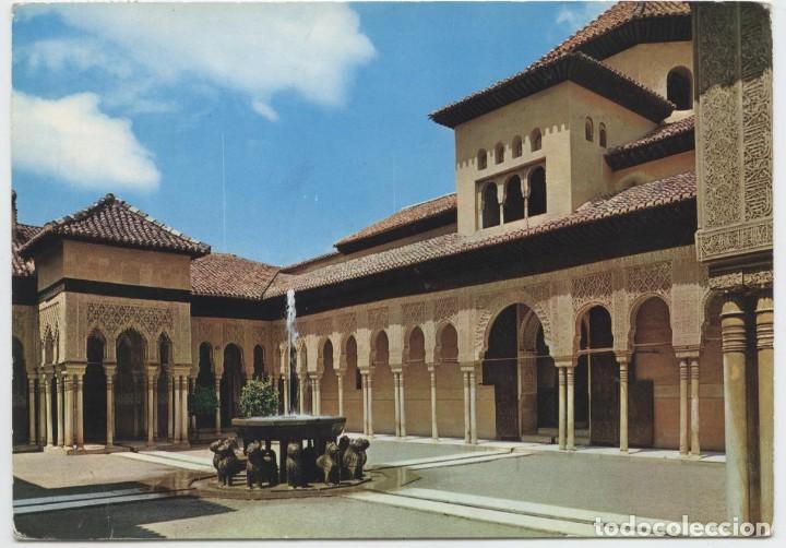 Postales: N&ordm; 106-GRANADA. Alhambra. Patio de los Leones. ED. F. GALLEGOS