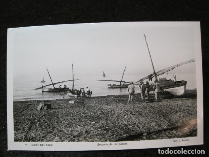 Postales: TORRE DEL MAR-LLEGADA DE LAS BARCAS-FOTOGRAFICA ROISIN-9-POSTAL ANTIGUA-(94.122)