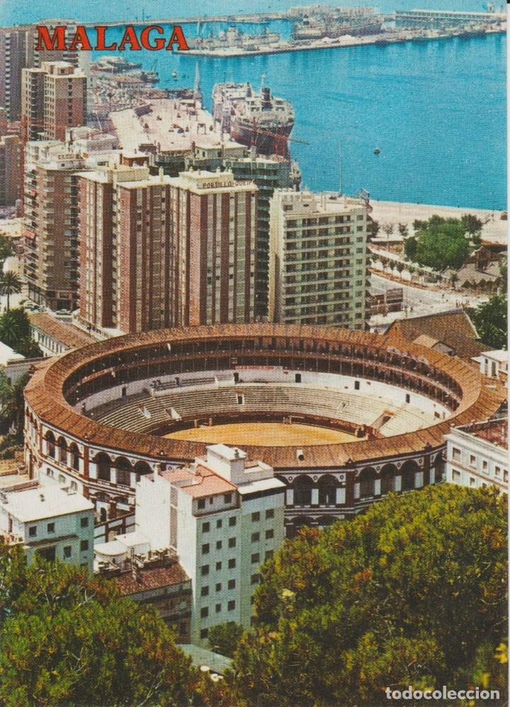 Postales: (3703) MALAGA. PLAZA DE TOROS Y PUERTO ... SIN CIRCULAR