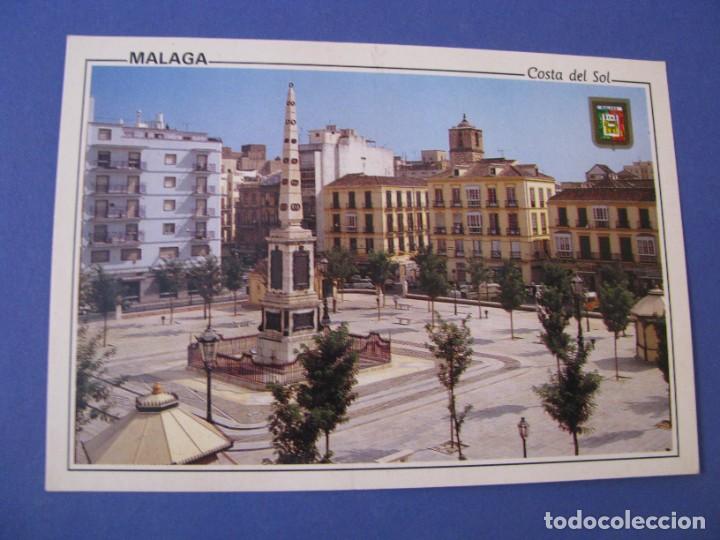 Postales: POSTAL DE MALAGA. PLAZA DE LA MERCED. L. DOMINGUEZ. 36.