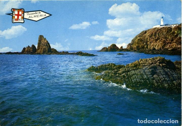 Postales: N&ordm; 5.368-ALMER&Iacute;A. Faro Cabo de Gata y Arrecife de las Sirenas. ED. PERGAMINO