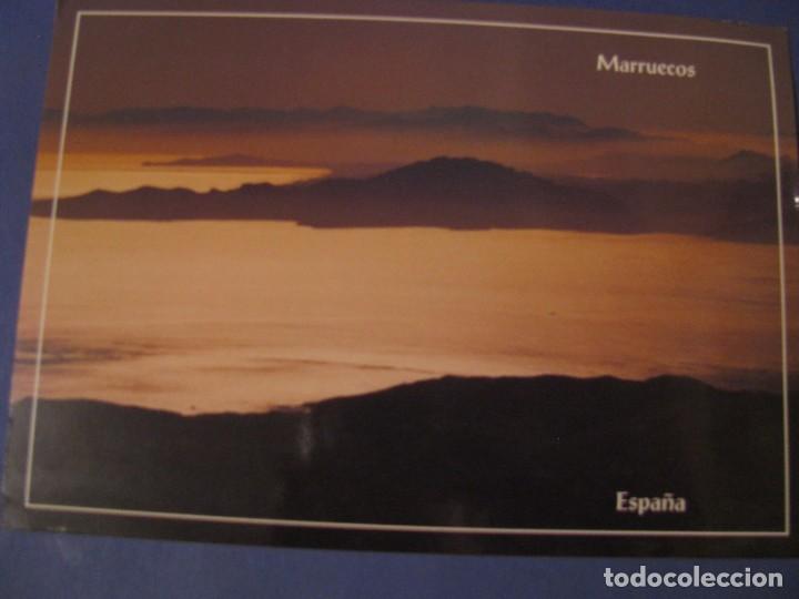Postales: POSTAL. ATARDECER EN EL ESTRECHO DE GIBRALTAR. ESCUDO DE ORO. COLECCION ELITE.