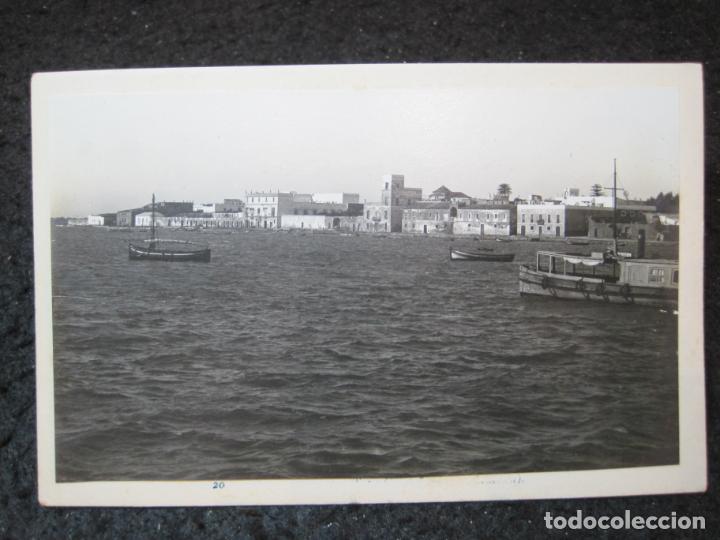 Postales: PUERTO REAL-RIVERA DEL MUELLE-ES FOTO ANTIGUA PEGADA-POSTAL PROTOTIPO ROISIN-(94.776)