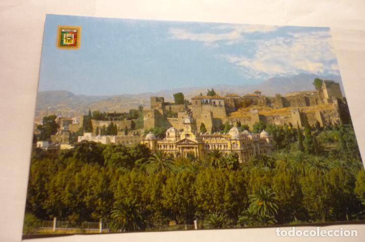 Postales: postal malaga - ayuntamiento y alcazaba