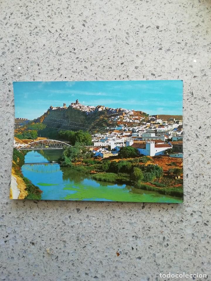 Postales: Postal arcos de la frontera R&iacute;o guadalete y pe&ntilde;a