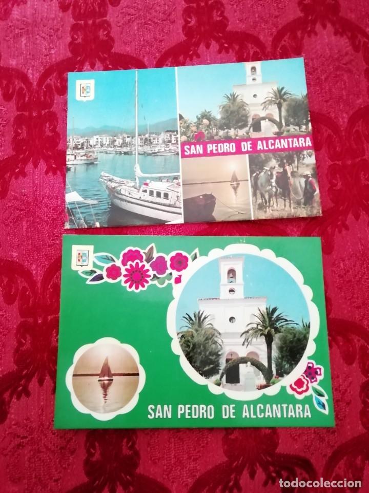 Postales: 2 postales San pedro de Alcantara Malaga