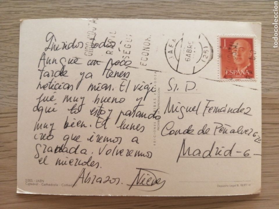 Postales: POSTAL CATEDRAL JAEN - Foto 2