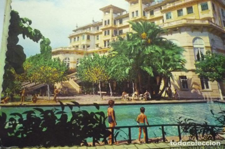 Postales: POSTAL MALAGA.-HOTEL MIRAMAR PARCIAL DESDE PISCINA-CICULADA CM