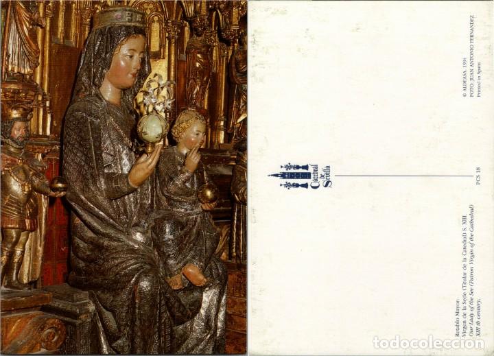 Postales: Catedral de Sevilla - Retablo Mayor - Virgen de la Sede (Titular de la Catedral) - 150x105mm. aprox.