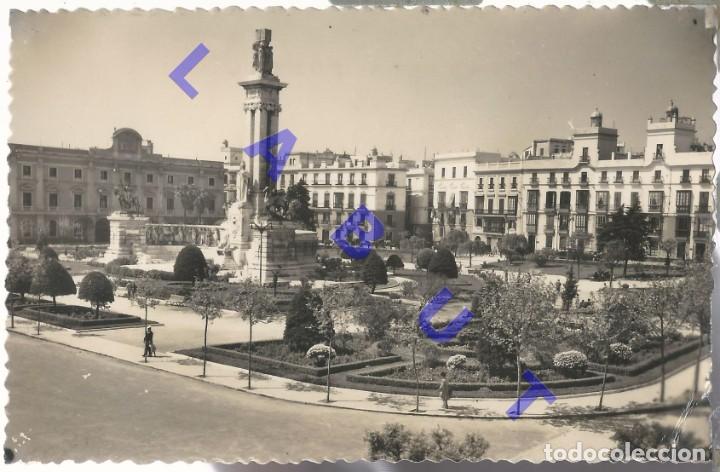 Postales: CADIZ PLAZA DE ESPA&Ntilde;A Y MONUMENTO A LAS CORTES SICILIA 19 NC PST1C