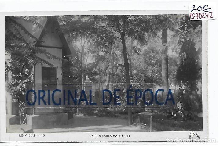 Postales: (PS-70242)POSTAL FOTOGRAFICA DE LINARES-JARDIN SANTA MARGARITA.ORIOL