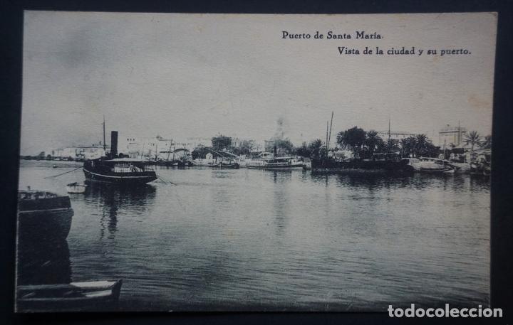 Postcards: Puerto de Santa Mar&iacute;a, la ciudad y su puerto, postal sin circular de Hauser y Menet, ver comentarios