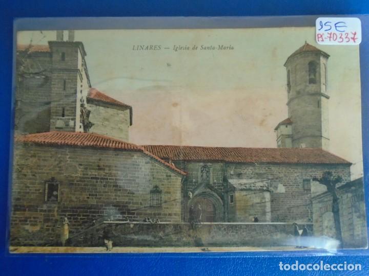 Postales: (PS-70337)POSTAL DE LINARES-IGLESIA DE SANTA MARIA