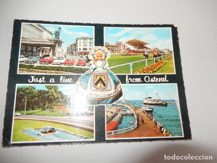 Postcards: GROETEN - BELGICA - A&Ntilde;OS 1960 TARJETA POSTAL FRANQUEADA SIN SELLO
