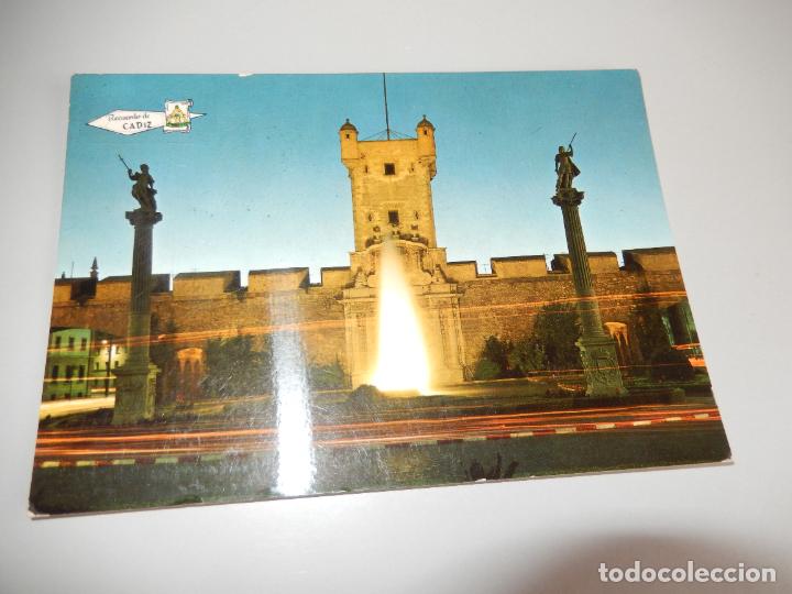 Postales: CADIZ - PUERTA TIERRA -1968- TARJETA POSTAL FRANQUEADA VER SELLO