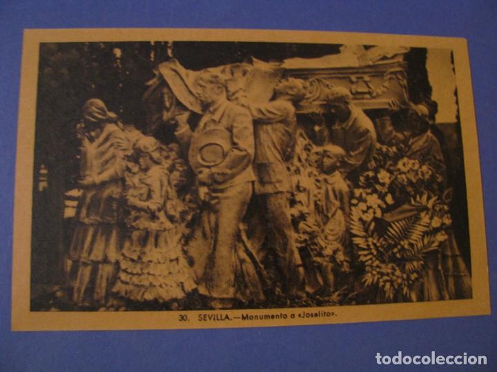 Postales: POSTAL DE SEVILLA. MONUMENTO A JOSELITO. HELIOTIPIA ARTISTICA.