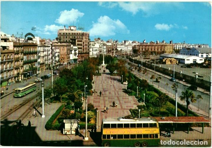 Postales: TARJETA POSTAL - CADIZ - AVENIDA DE RAM&Oacute;N Y CARRANZA - 14