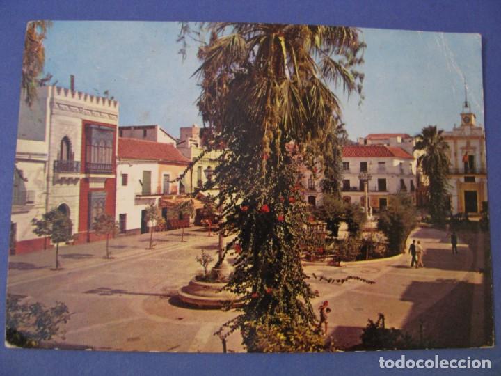 Postales: POSTAL DE SANLUCAR DE BARRAMEDA. PLAZA DEL CABILDO. DETALLE. PUIG FERRAN. CIRCULADA