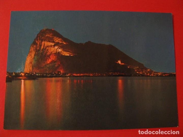 Postales: POSTAL DE AGECIRAS. EL PE&Ntilde;ON DE GIBRALTAR. NOCTURNA. SUBIRATS.