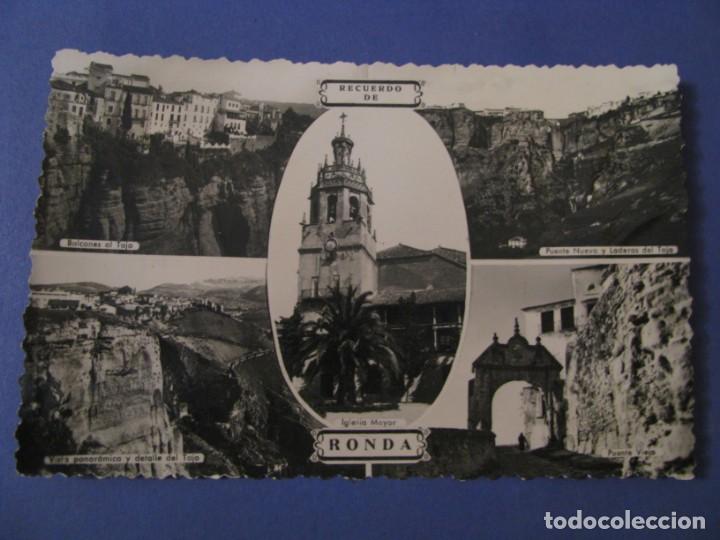 Postales: POSTAL FOTOGR&Aacute;FICA DE RONDA. ARRIBAS. CIRCULADA.