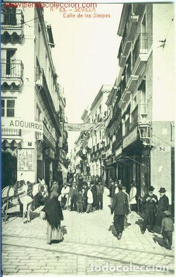 Cartoline: Sevilla.- Calle de los Sierpes