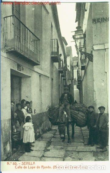 Cartoline: Sevilla.- Calle de Lope de Rueda. (Barrio de Santa Cruz)