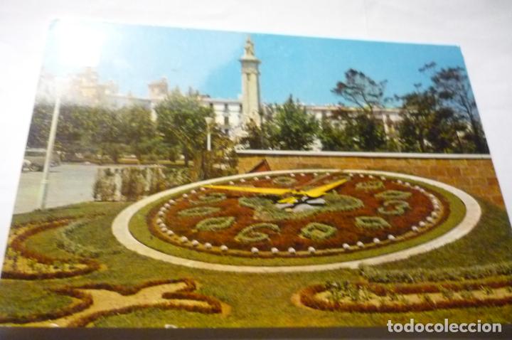 Postales: postal cadiz reloj de flores monumento a las cortes.--circulada