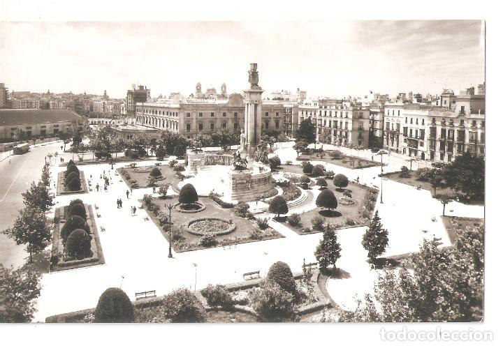Postales: Cadiz 13. Plaza de Espa&ntilde;a. Monumento a las Cortes. Ed. Sicilia.. Vell i Bell