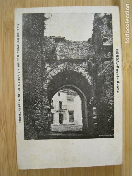 Postais: RONDA-PUENTE ARABE-REVERSO SIN DIVIDIR-POSTAL ANTIGUA-(96.291)
