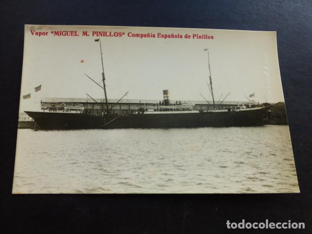 Postcards: CADIZ VAPOR MIGUEL M. PINILLOS COMPA&Ntilde;IA ESPA&Ntilde;OLA DE PINILLOS ED. GUILLERMO UHI POSTAL FOTOGRAFICA