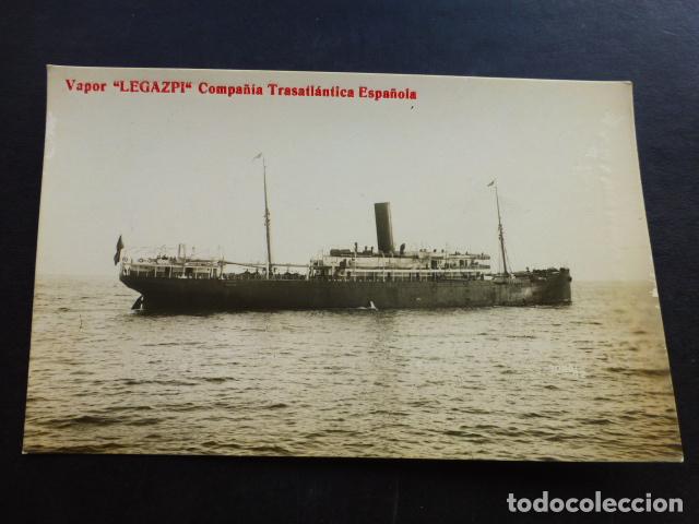 Postkarten: CADIZ VAPOR LEGAZPI COMPA&Ntilde;IA TRASATLANTICA ESPA&Ntilde;OLA ED. GUILLERMO UHI POSTAL FOTOGRAFICA