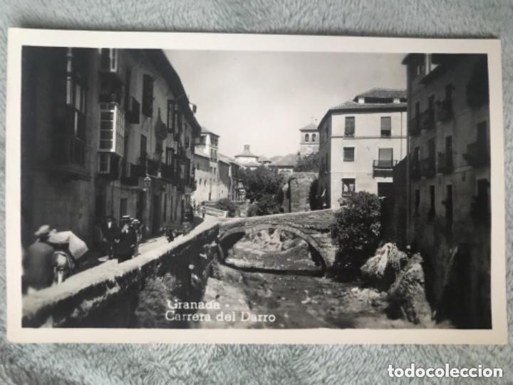 Postales: ANTIGUA POSTAL GRANADA CARRERA DEL DARRO - Foto 1