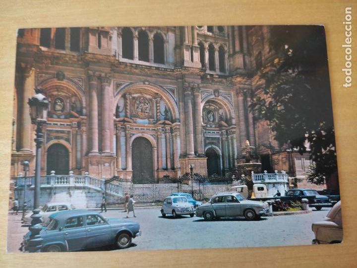 Postales: MALAGA CATEDRAL FACHADA PRINCIPAL ED GARRABELLA 24 CIRCULADA