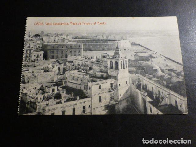 Postcards: CADIZ VISTA PANORAMICA PLAZA DE TOROS Y EL PUERTO