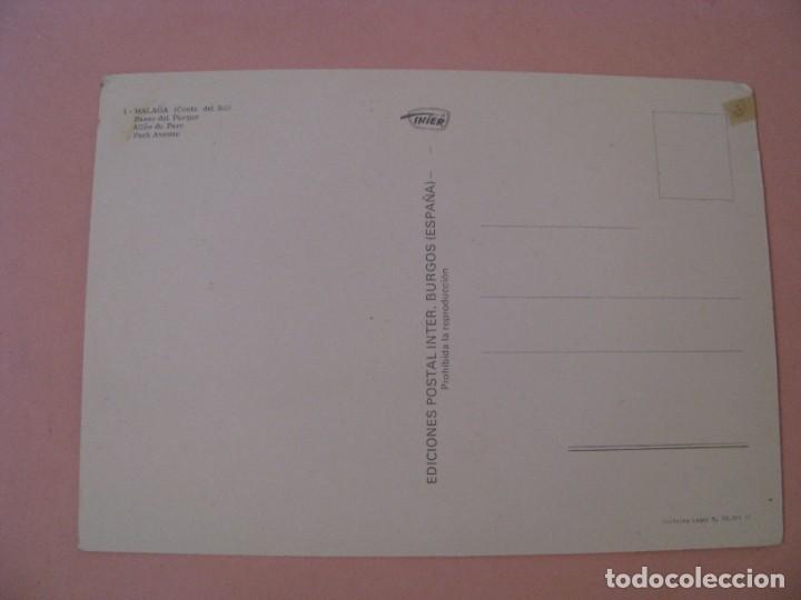 Postales: POSTAL DE MALAGA. PASEO DEL PARQUE. POSTAL INTER. - Foto 2
