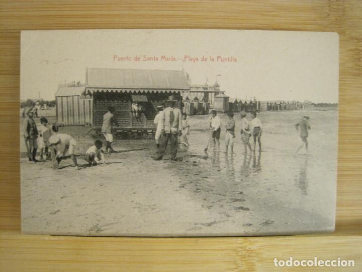 Postales: SANLUCAR DE BARRAMEDA-PLAYA DE LA PUNTILLA-JOSE PI&Ntilde;ERO LOPEZ-POSTAL ANTIGUA-(96.948)