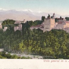 Cartes Postales: GRANADA, VISTA GENERAL DE LA ALHAMBRA. ED. PURGER & CO. Nº 2099. REVERSO SIN DIVIDIR. Lote 361240265