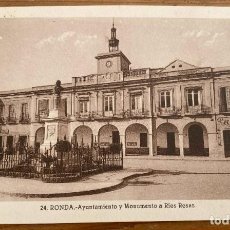 Postales: POSTAL DE RONDA, AYUNTAMIENTO Y MONUMENTO A RIOS ROSAS, N. 24, ED. L. ROISIN, NO CIRCULADA.. Lote 362420035