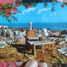 Postales: POSTAL ALMERIA VISTA PARCIAL Y MONUMENTO AL SAGRADO CORAZÓN DE JESÚS N 7060 SEGURA S/C. Lote 366258821