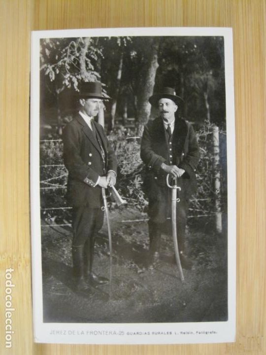 Postkarten: JEREZ DE LA FRONTERA-GUARDIAS RURALES-25-ROISIN-FOTOGRAFICA-POSTAL ANTIGUA-(97.591)
