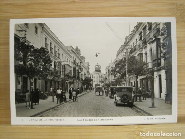 Postkarten: JEREZ DE LA FRONTERA-CALLE DUQUE DE ALMODOVAR-5-ROISIN-FOTOGRAFICA-POSTAL ANTIGUA-(97.594)