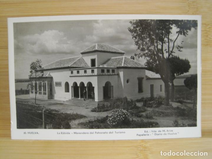 Postales: HUELVA-LA RABIDA-MERENDERO DEL PATRONATO DEL TURISMO-FOTOGRAFICA-POSTAL ANTIGUA-(97.638)