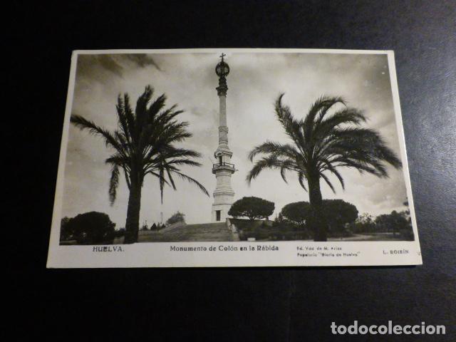 Postales: HUELVA MONUMENTO DE COLON EN LA RABIDA - Foto 1