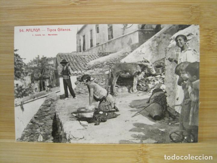 Postales: MALAGA-TIPOS GITANOS-ROISIN-POSTAL ANTIGUA-(97.889)