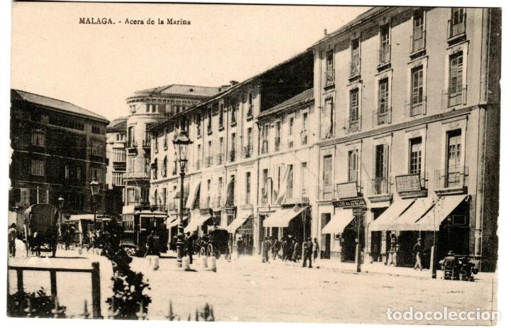 Postais: BONITA POSTAL - MALAGA - ACERA DE LA MARINA - EDICION D.C.H.
